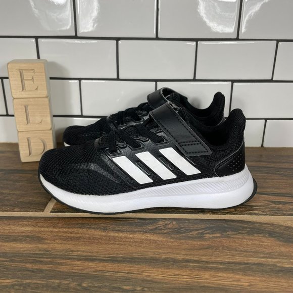 adidas Other - adidas Run Falcon Running Shoes Cloud White Core Black EG1583 Boys Size 12 K